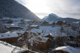 Vue de l'hôtel en hiver