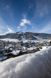 Vue de l'hôtel en hiver